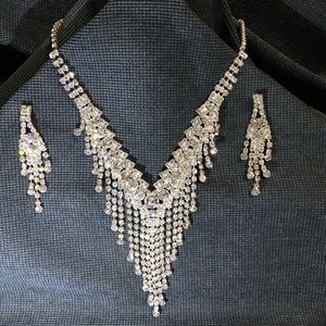 Necklace and earrings